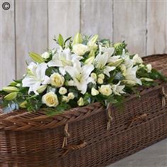 Lily and Rose Casket Spray